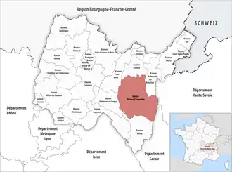 Locatie van het kanton