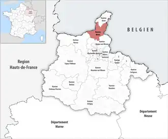 Locatie van het kanton