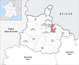 Locatie van het kanton