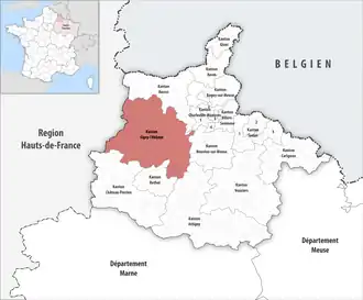 Locatie van het kanton