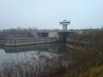 Sluis gezien vanaf het noorden