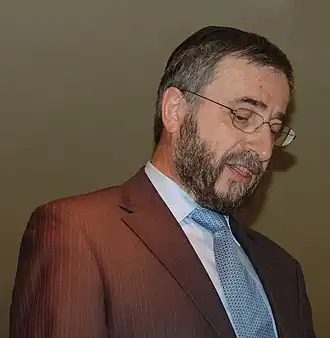 Lody van de Kamp in de synagoge van Enschede op 4 mei 2008