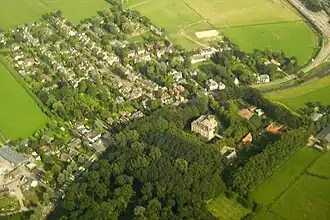 Uitzicht op kasteel Loenersloot
