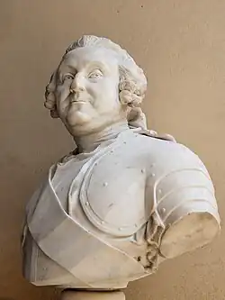 Portretbuste door Jean-Baptiste Lemoyne, 1750 (Louvre)