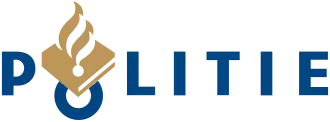 Logo van de Nederlandse politie; de ruit in het logo staat voor het wetboek en de daarop getekende granaat met vlam voor waakzaamheid[1]