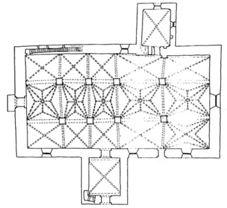 Plattegrond van de kerk