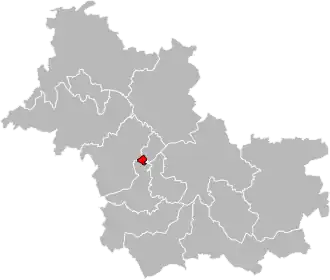 Locatie van het kanton