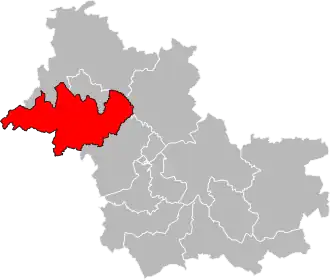 Locatie van het kanton