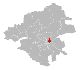 Locatie van het kanton