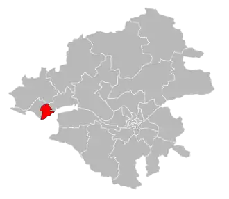 Locatie van het kanton