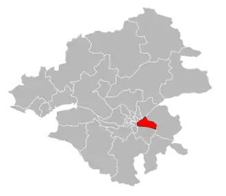 Locatie van het kanton