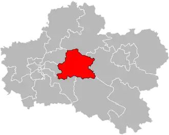 Locatie van het kanton