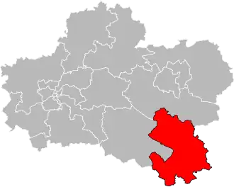 Locatie van het kanton