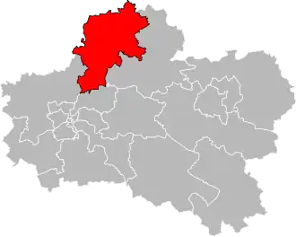 Locatie van het kanton