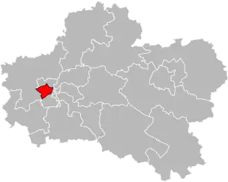 Locatie van het kanton