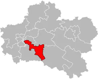 Locatie van het kanton