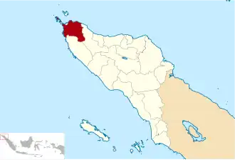Kaart van Aceh Besar