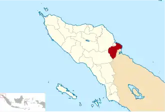 Kaart van Aceh Tamiang