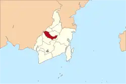 Het regentschap Hulu Sungai Selata in de Indonesische provincie Zuid-Kalimantan