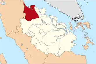 Kaart van Rokan Hilir