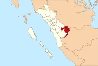 Kaart van Dharmasraya