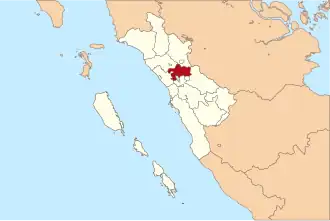 Kaart van Tanah Datar