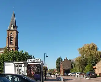 Lompret, zicht op de hoofdstraat