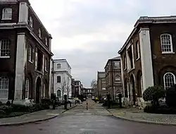 Afgesloten binnenstraat