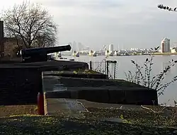 Theems bij Woolwich Dockyard