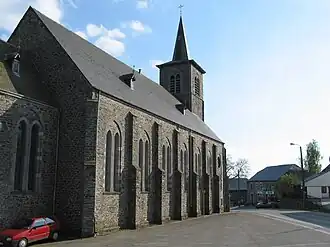 De kerk van Longchamps