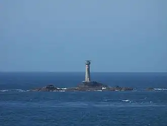 De vuurtoren op de Longships