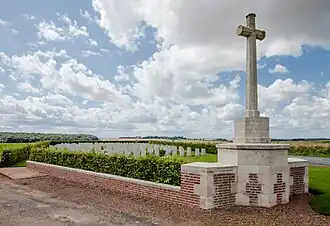 Overzicht van de begraafplaats