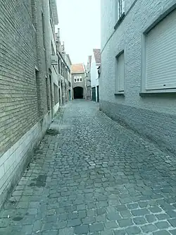De Loppemstraat gezien van uit de Oude Burg