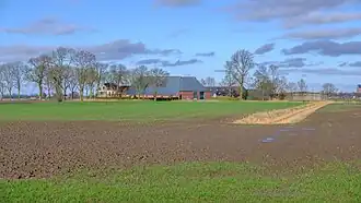 Boerderij De Juist gezien vanaf de Delleweg