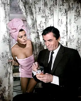 Sophia Loren en Gregory Peck in Arabesque