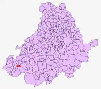 Kaart van Los Llanos de Tormes