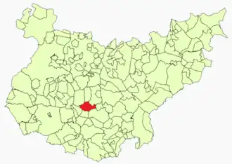 Kaart van Los Santos de Maimona