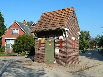 Het transformatorhuisje in 2010