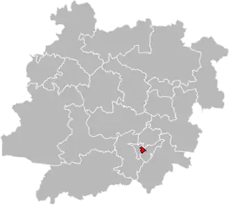 Locatie van het kanton