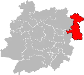 Locatie van het kanton