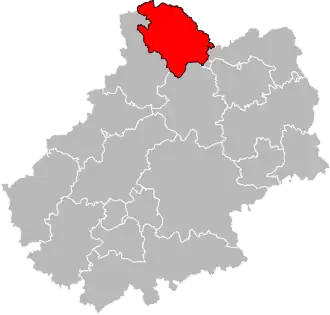 Locatie van het kanton