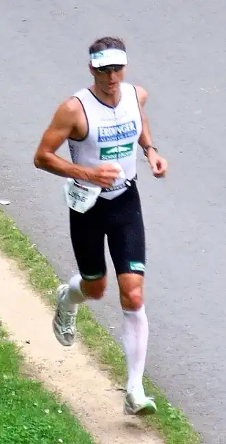 Tijdens Ironman Germany 2007 in Frankfurt