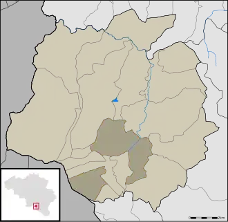 Kaart van Louette-Saint-Pierre