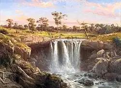 One of the Falls of the Wannon, 1872. De Wannonwatervallen bevinden zich in Australië.