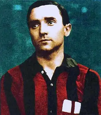 Van Hege als speler van AC Milan