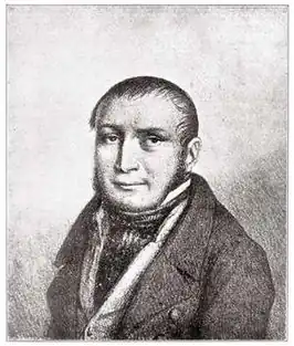 Postuum portret, afgedrukt in Le Palamède, 15 december 1841