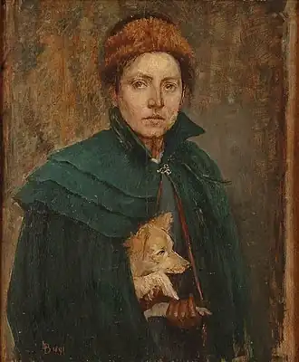 Louise Catherine Breslau, zelfportret, 1891