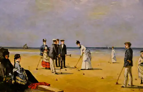Une partie de croquet (1872), privé collectie