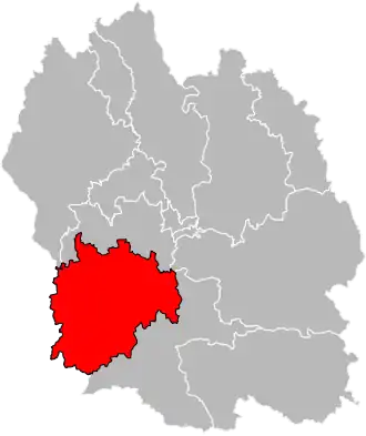 Locatie van het kanton