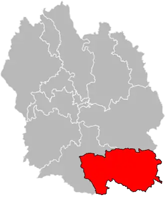 Locatie van het kanton